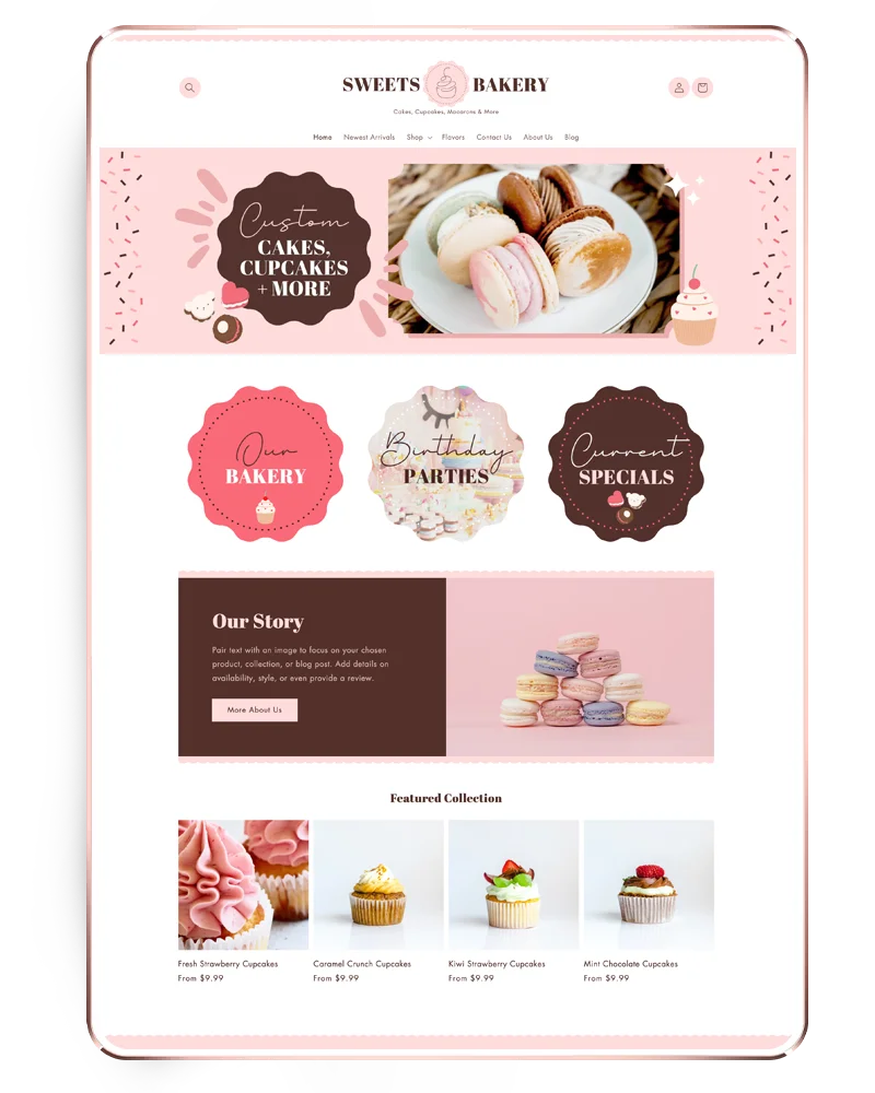 Cakeshop - Best Cake & Bakery Website Template 2024 - Colorlib